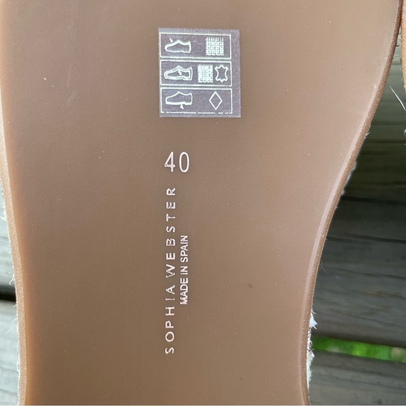 NWOB Sophia Webster Ines Multi Metallic Espadrilles Slides size 40 - Picture 12 of 13